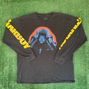 Vintage Y2K The Weeknd Starboy Tour T-Shirt XO Long Sleeve Boxy L Concert Merch